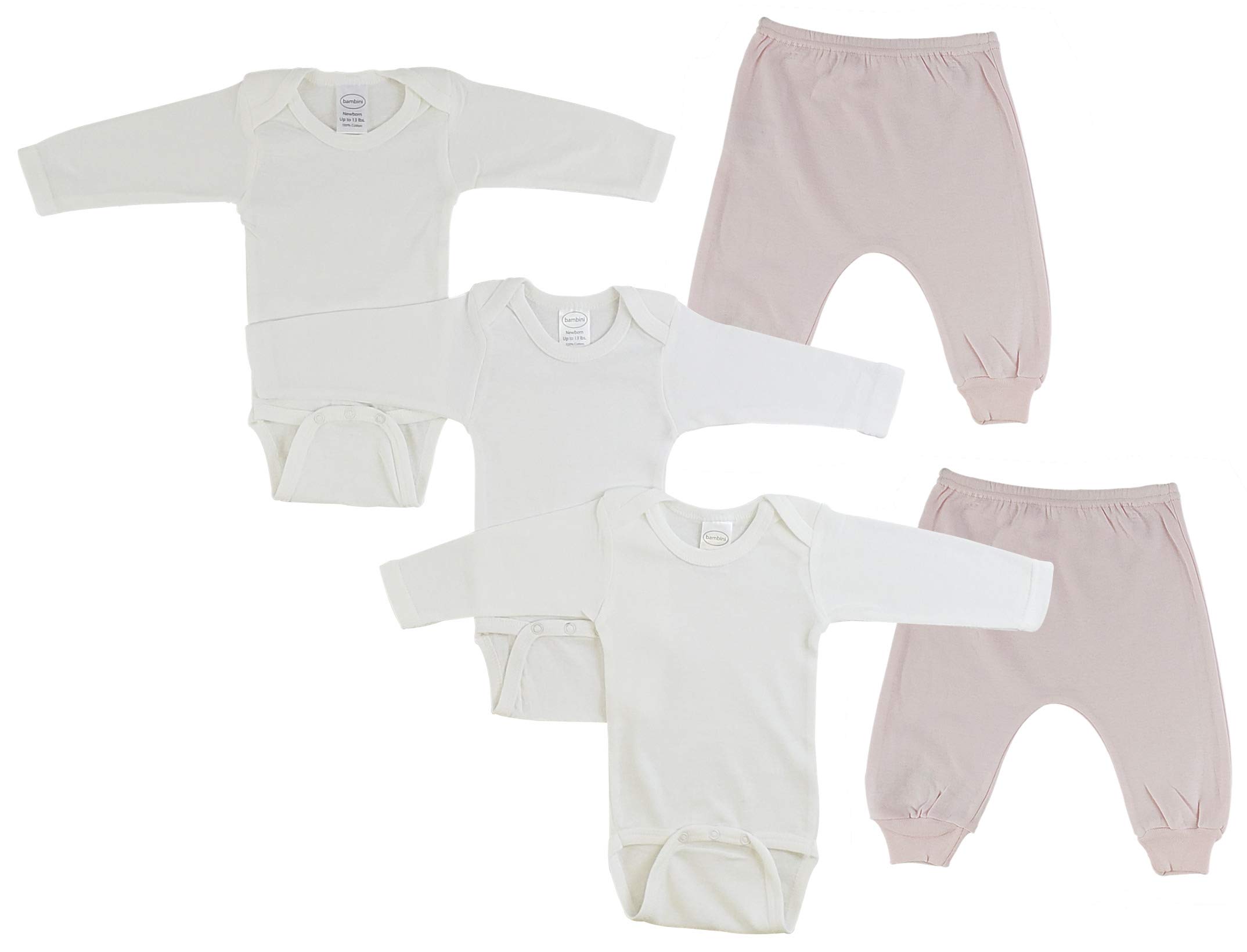 Baby Long Sleeve Onesies and Joggers Set - Soft Cotton Comfort Outfit for Newborns & Infants (Size Small) - Perfect for Playtime, Sleepwear & Family Photos