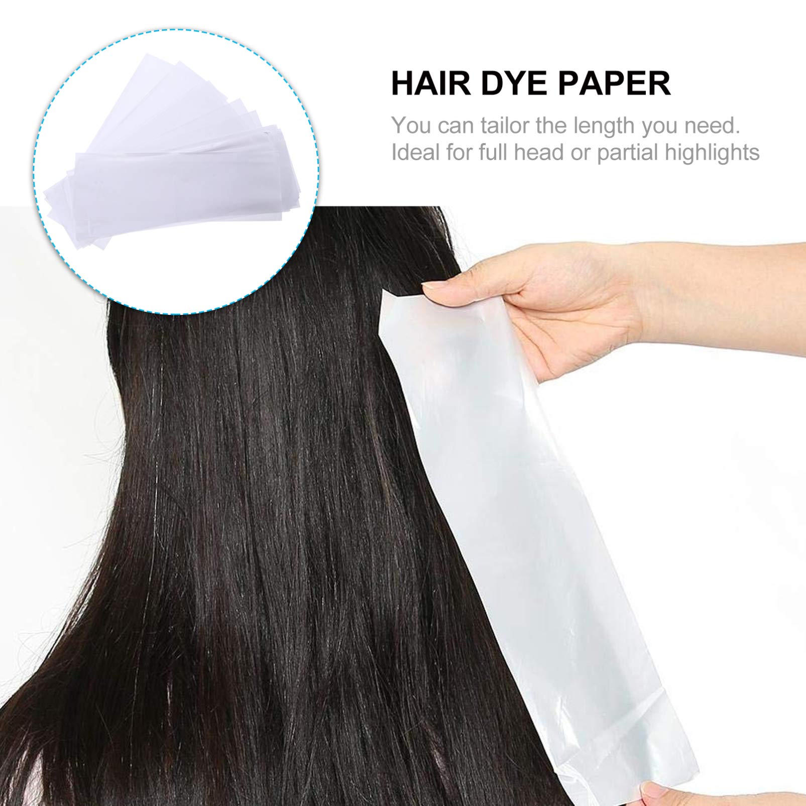 Reusable Mesh Hair Coloring Strips - 200pcs Highlighting & Bleaching Sheets for Professional Hair Dye & Styling | Salon-Grade Tint Paper for Balayage, Ombre & Highlights at Home