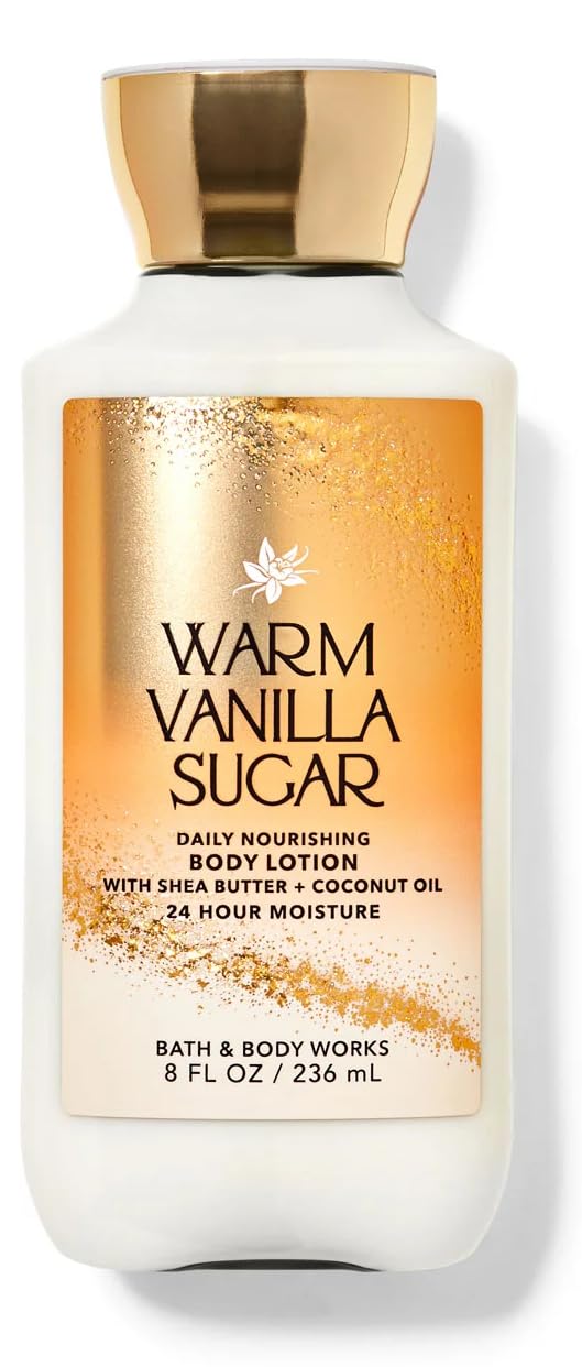 Bath & Body Works Warm Vanilla Sugar Gift Set - Full Size Fragrance Mist, Body Wash, Body Cream & Lotion | Sweet Vanilla Scented Body Care for Women, Gifts for Her, Birthday & Holiday Present