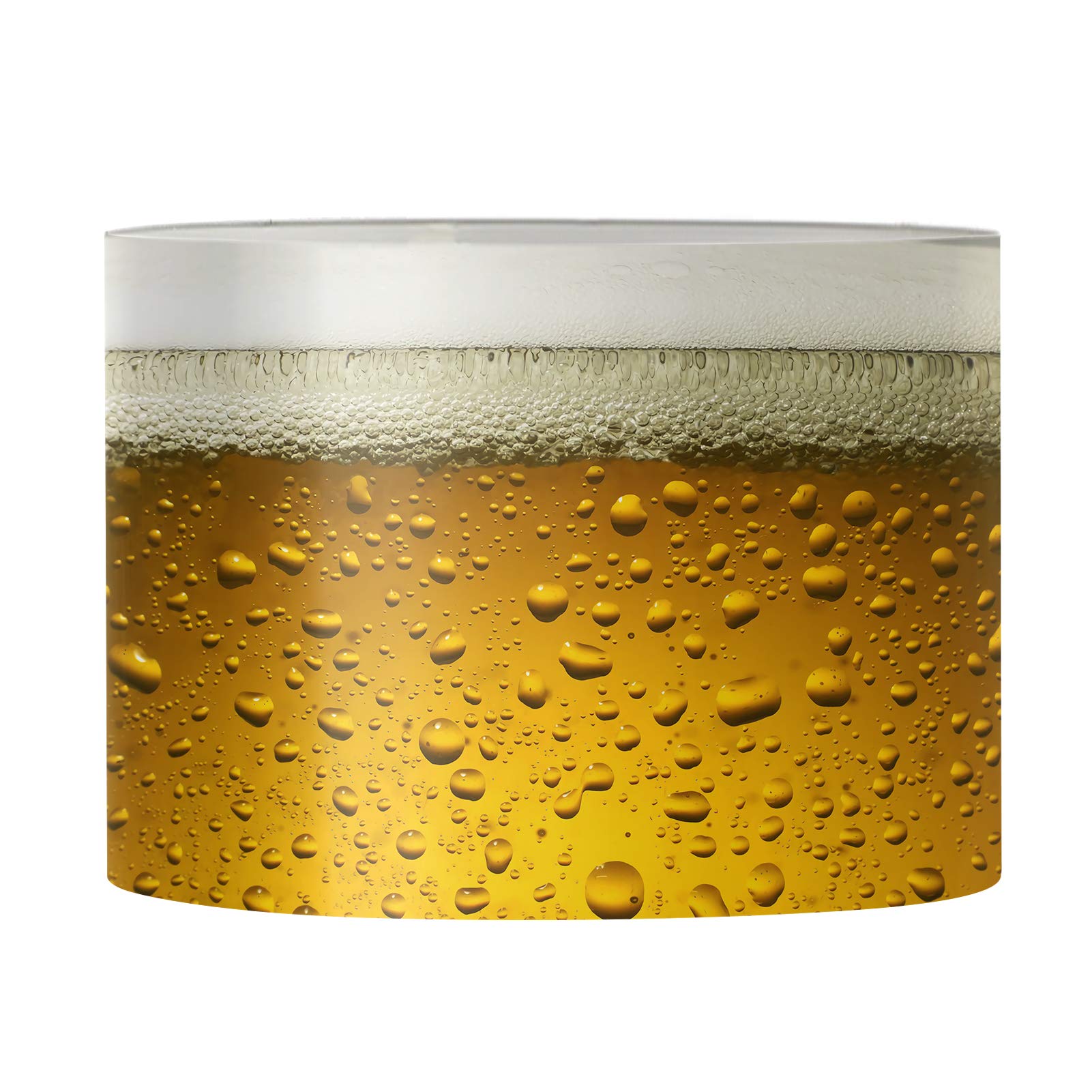FKELYI Funny Beer Design Drum Fabric Lampshade - Compatible with Desk Lamp, Table Lamp, Bedside Nightstand & Floor Light - Perfect for Home Bar, Man Cave Decor & Brewery Themed Rooms