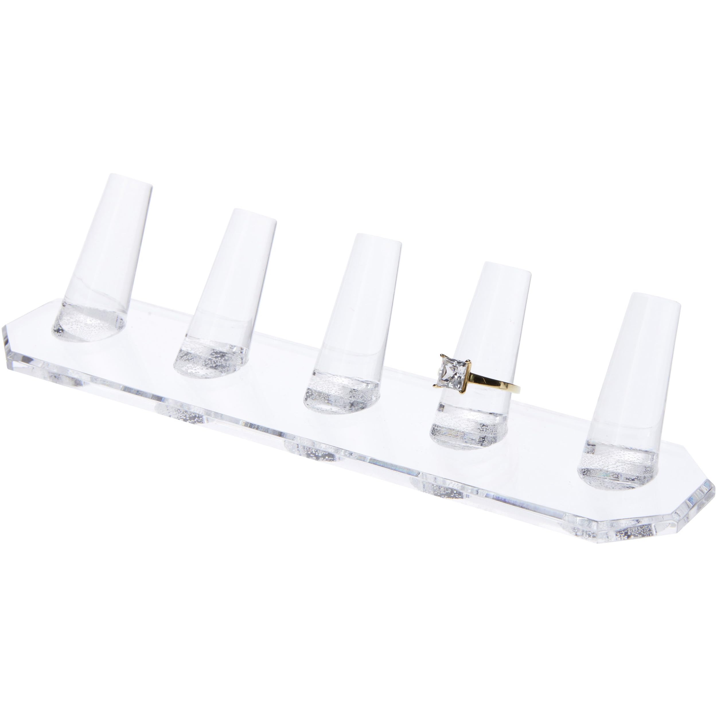 Clear Acrylic Ring Finger Display Stand - 6 Pack (8.25