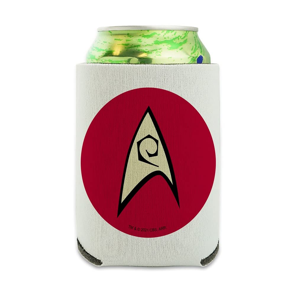 Star Trek Engineering Shield Design Can Cooler - Collapsible Insulated Beverage Sleeve for Beer, Soda & Energy Drinks - Perfect for Sci-Fi Parties, Collectors & Outdoor Adventures