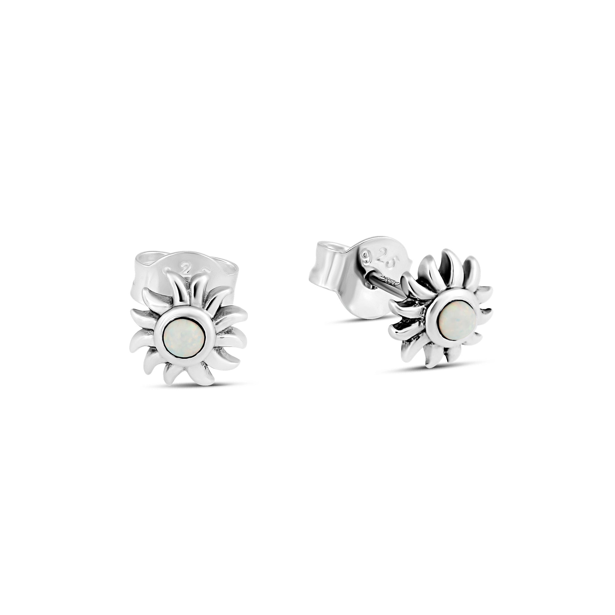 Sunshine Opal Stud Earrings - Dainty Gold Plated Opal Jewelry for Women | Perfect for Everyday Wear, Gifts & Special Occasions