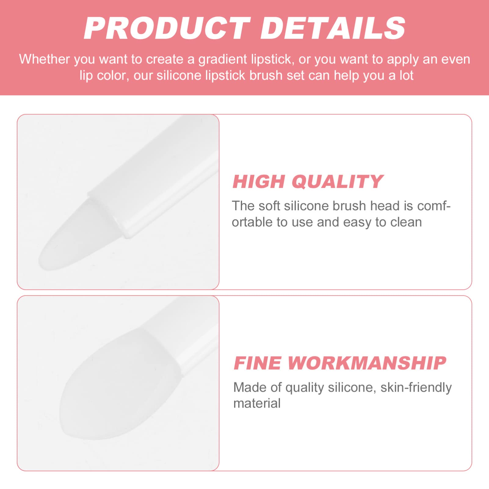 Lurrose 30Pcs Silicone Makeup Brush Set - Eyeshadow & Lipstick Applicator for Cream & Liquid Cosmetics (White) | Perfect for Professional Makeup Artists & Beauty Enthusiasts