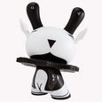 Kidrobot The Hunted Dunny 8 Inch Black Vinyl Art Toy - Springbuck Graphic Collectible Figurine for Home Decor, Office Display & Pop Culture Enthusiasts