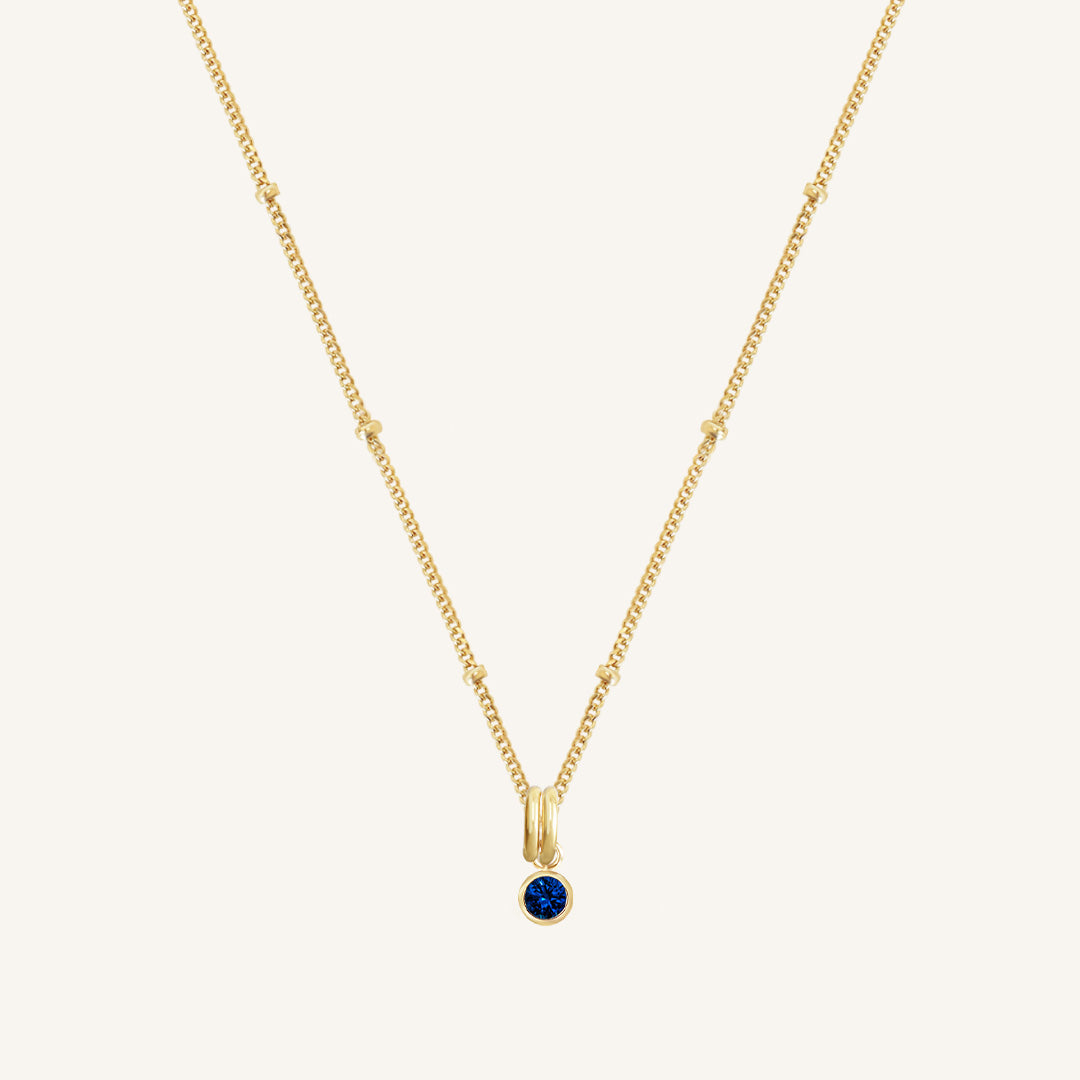 Birthstone Charm Necklace - Personalized Aura Jewelry for Women - Perfect Gift for Birthday, Anniversary & Mother's Day - Elegant Everyday Wear & Special Occasions