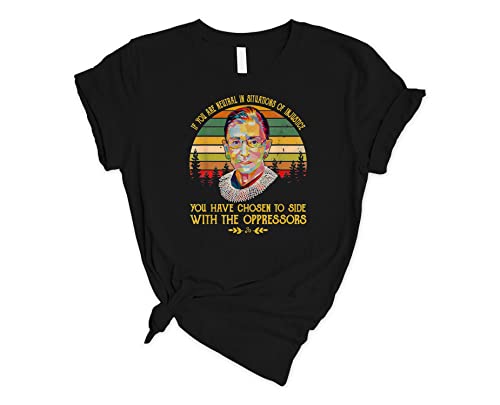 RBG T-Shirt | Ruth Bader Ginsburg Women's Rights Tee | Feminist Equality Gift for Women's Day & Supreme Court Fans | Perfect for Protests, Court Support & Political Events
