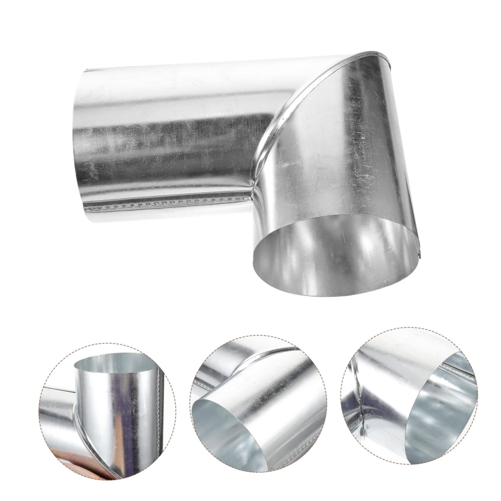 MUCKLILY Chimney Pipe Accessories - Smoke Pipe Elbow, Tent Wood Stove Hose, Camping Heating Stove Pipe, Exhaust Pipe, Smoke Vent, Ground Pot, Stainless Steel Exhaust - Perfect for Camping, RV, Outdoor Heating & Wood Stoves