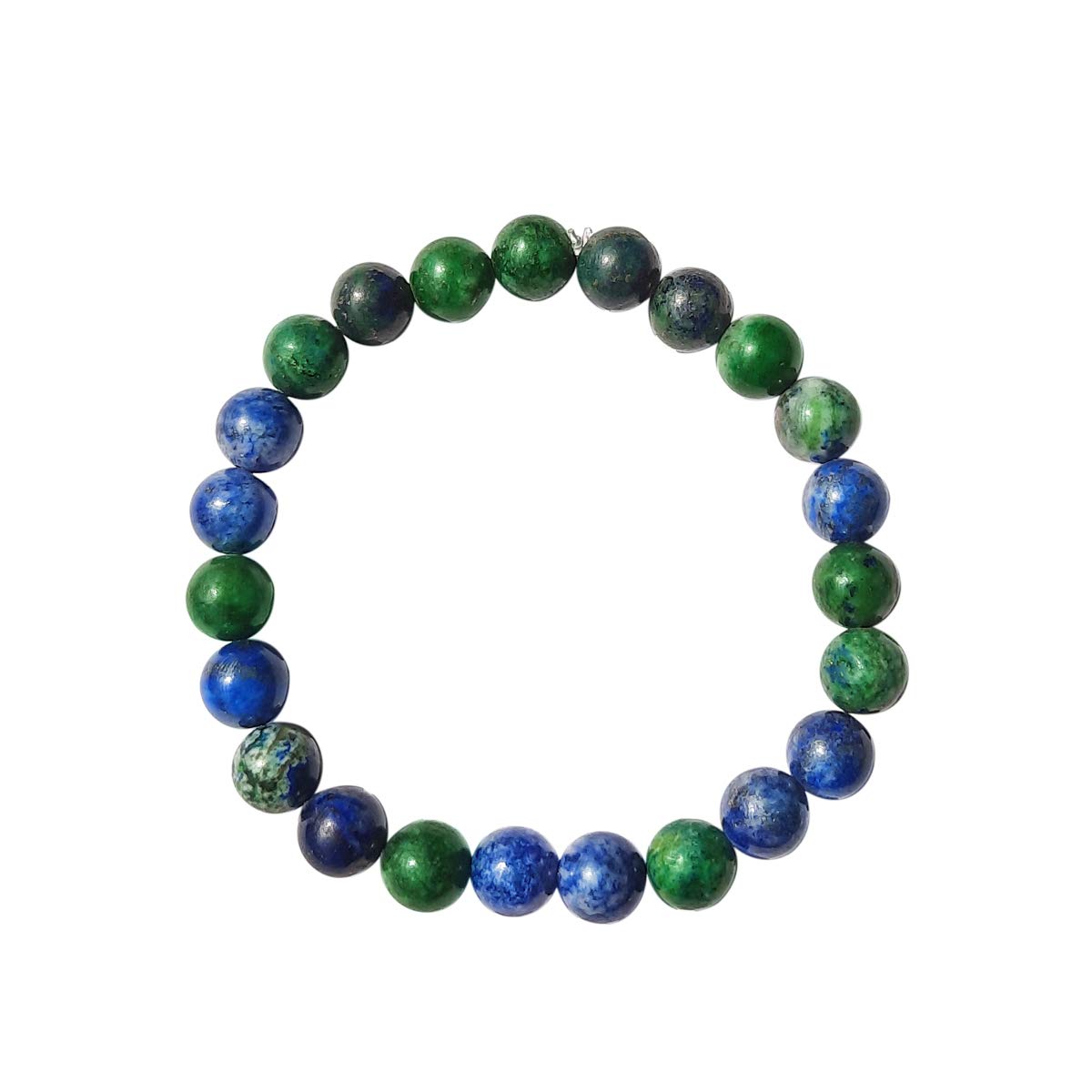 Natural Stone Healing Bracelet - Chrysocolla Crystal Beaded Bracelet for Reiki, Meditation & Success - Unisex Gemstone Jewelry for Men & Women - Perfect for Spiritual Healing, Energy Balancing & Mindfulness Practice