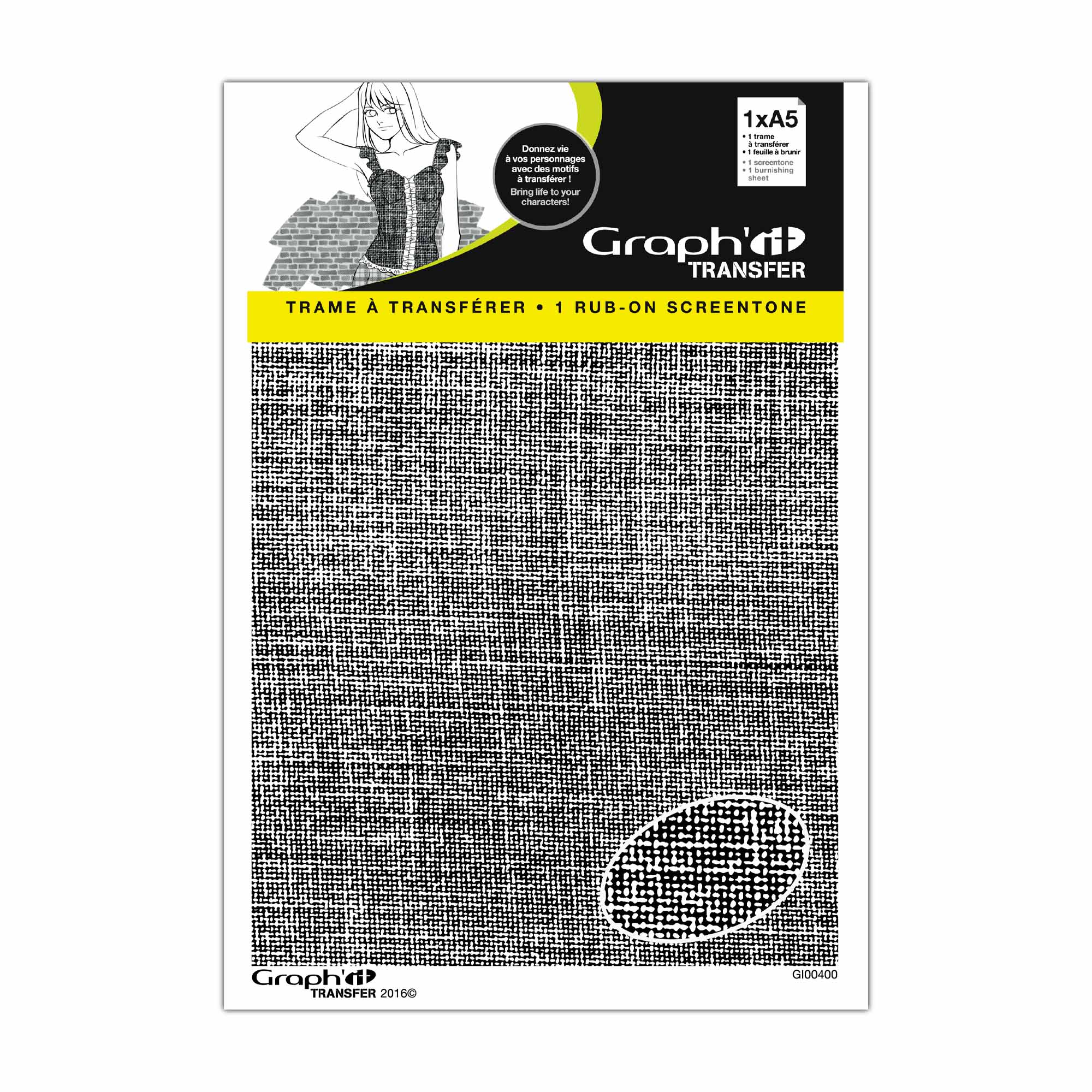 A5 Rub On Screening Transfer Stickers - Pattern 1 for DIY Crafts, Scrapbooking & Home Decor