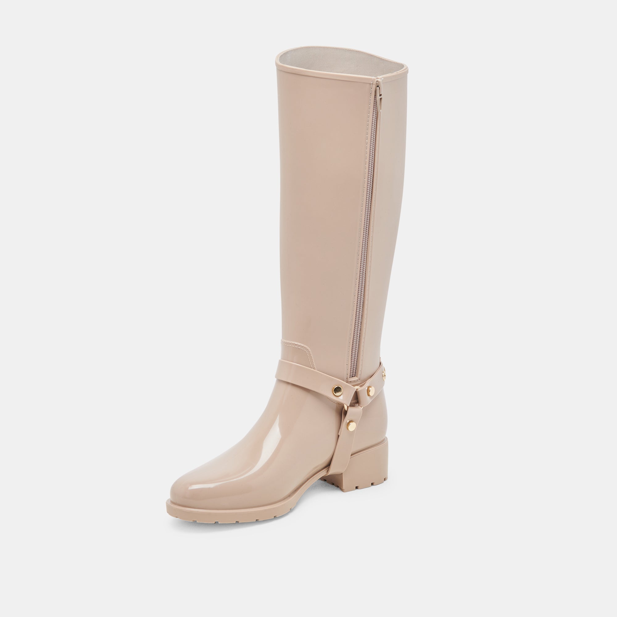 CLOUDY H2O Waterproof Rain Boots for Women - Dune Patent Leather Ankle Boots with Stella Design | Perfect for Rainy Days, Outdoor Adventures & Fashion Streetwear