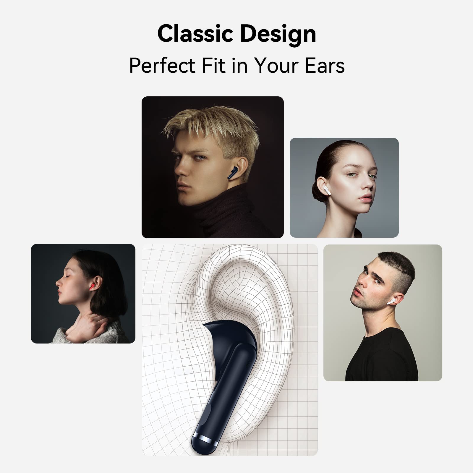 UMIDIGI AirBuds Pro Hybrid Active Noise Cancelling Wireless Earbuds with 6 Mics, Bluetooth 5.0 in-Ear Headphones, Transparency Mode, Deep Bass, 5 Size Ear Tips - Perfect for Workout, Commuting & Travel