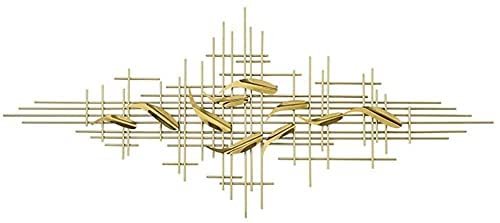 Large Abstract Metal Wall Art Hanging - Stainless Steel Fish Sculpture Decor, Chinese Style Living Room Background Wall Pendant for Home & Office Interior Design