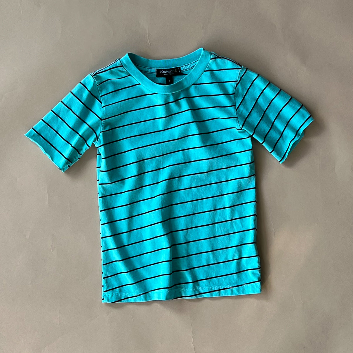 Cameron Pinstripe T-Shirt for Men | Stylish Aqua Blue Casual Tee | Perfect for Everyday Wear, Office & Weekend Outfits