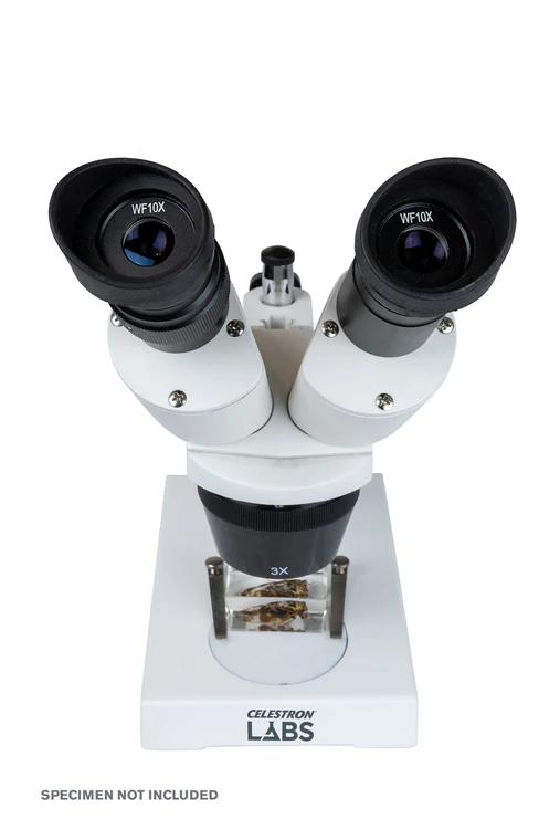 Celestron Labs S1030N Stereo Microscope 20x-40x Magnification for Kids & Adults - Perfect for Coin Collecting, Jewelry Inspection & Science Education