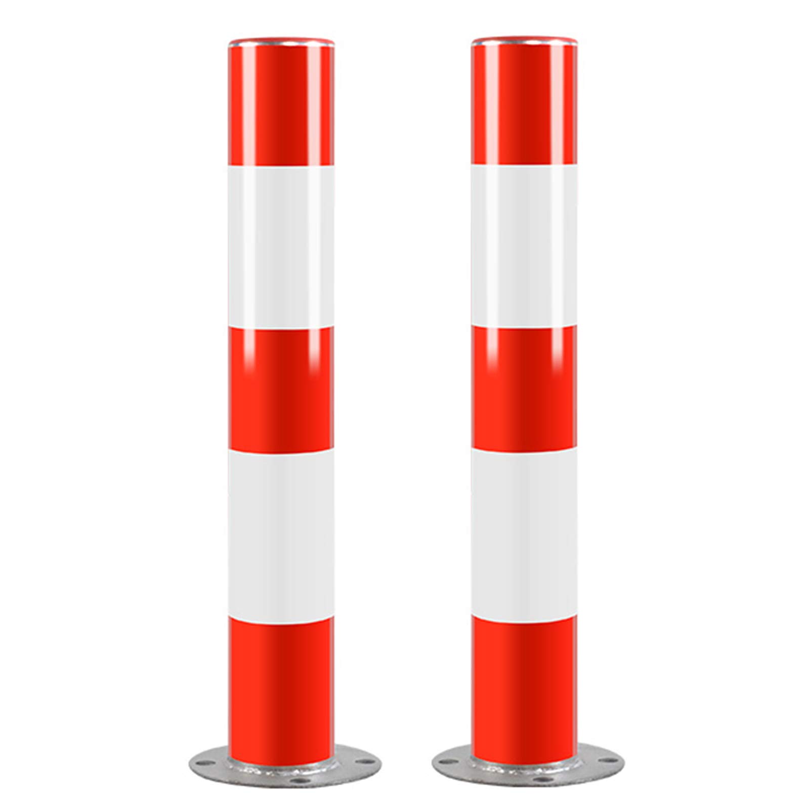 2 Pack Heavy Duty Parking Cones - Durable Steel Driveway Posts for Commercial & Private Use (750×89mm) - Perfect for Garage Parking, Driveway Markers & Traffic Safety