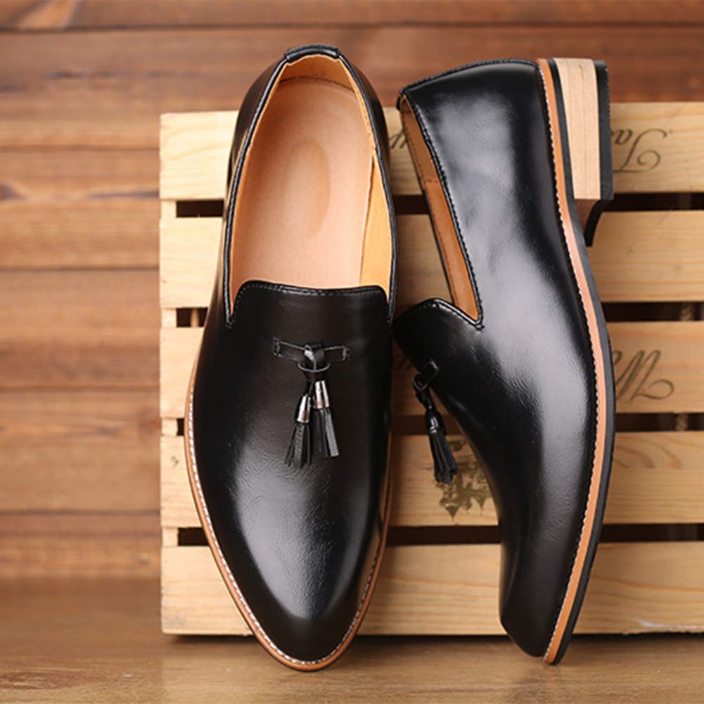 Premium Men's Leather Loafers - Large Size Business & Casual Slip-On Shoes for Walking, Office & Boat Wear | Comfortable & Stylish for Everyday Use