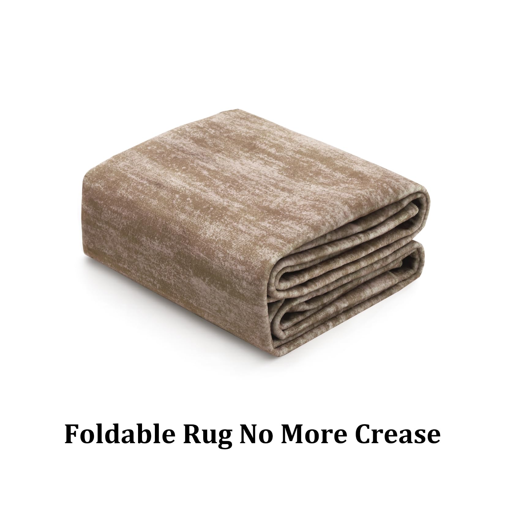 GARVEE 2x4 Small Contemporary Area Rug - Modern Solid Indoor Throw Carpet - Machine Washable Non-Slip Low Pile - Perfect for Living Room, Bedroom & Laundry - 2' x 4' Taupe - Cozy Home Decor & Space Defining Accent