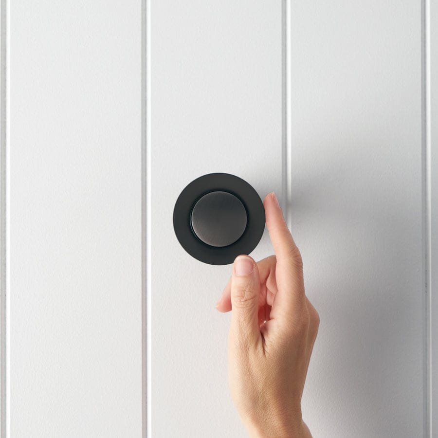 Pop Up Waste Drain Stopper in Gunmetal Finish - No Overflow Design for Bathroom Sink & Bathtub | Perfect for Modern Home & Hotel Renovation