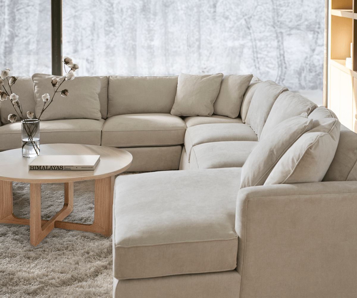 Parker Sectional Sofa - Modern L-Shaped Couch with Reversible Chaise for Living Room, Family Room & Home Theater