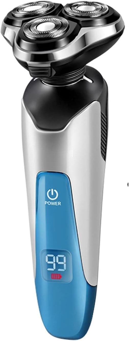 Electric Razor for Men - Waterproof Rotary Shaver with Beard Trimmer, Cordless USB Rechargeable, LED Display - Perfect for Travel, Gifts for Husband & Dad - Ideal for Home, Office and On-the-Go Shaving