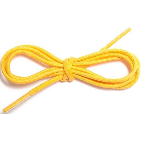 12-Pair Pack Gold Waxed Cotton Round Dress Shoelaces (1/8
