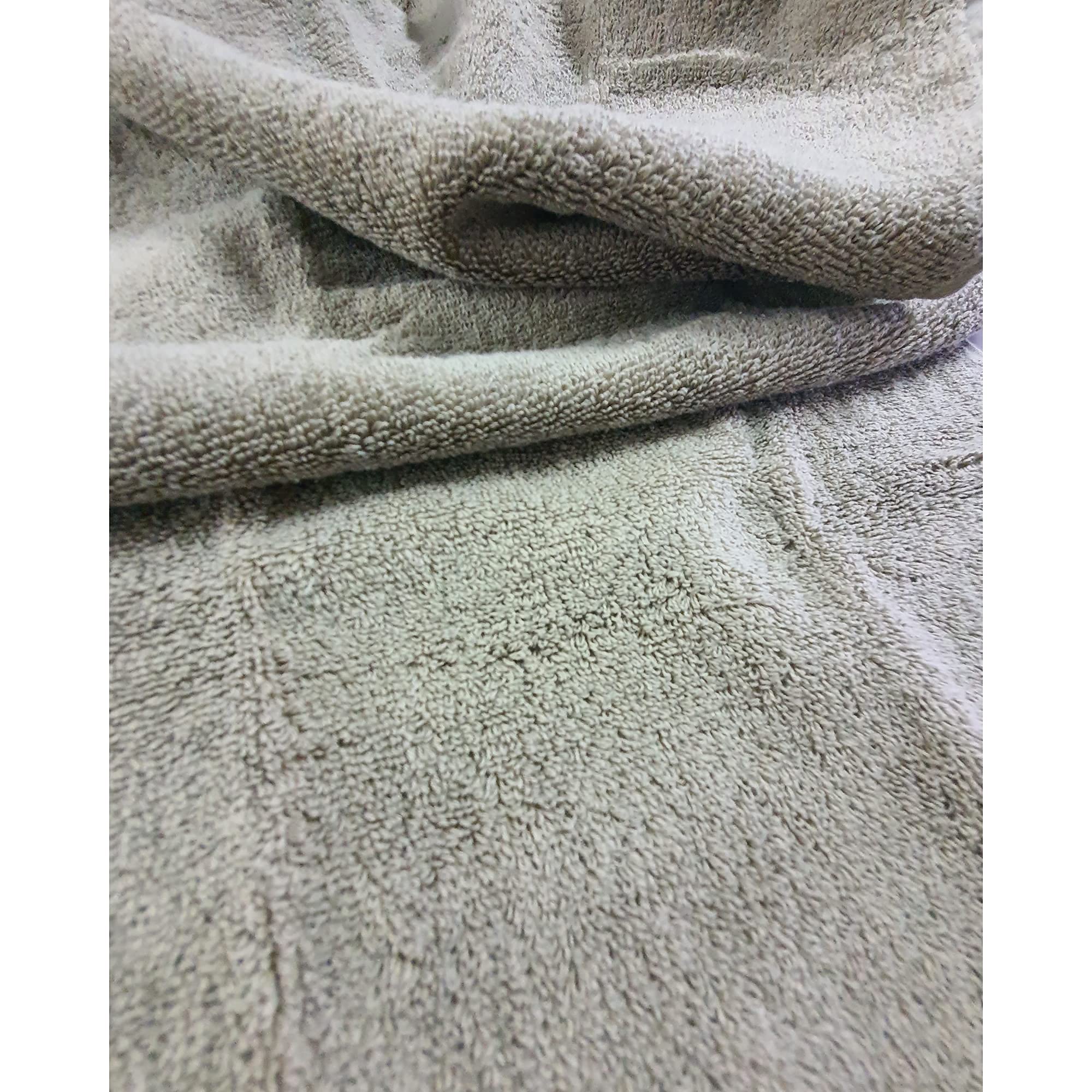 ANGLOBAL 100% Cotton Premium Face Towels - Ultra Soft Turkish Style Bath Towels for Gym, Spa & Home Use - Highly Absorbent & Fluffy Washcloths (Light Brown) - Perfect for Facial Care, Yoga & Travel