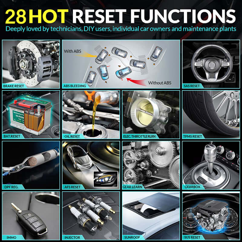 LAUNCH CRP909E All Systems OBD2 Scanner with 28 Reset Functions - Professional Car Diagnostic Tool for Engine, ABS, SRS & More | Perfect for Mechanics & DIY Auto Repair