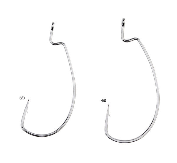 Gamakatsu Worm Hook Offset Extra Wide Gap Fishing Hooks - Perfect for Bass Fishing and Freshwater Angling
