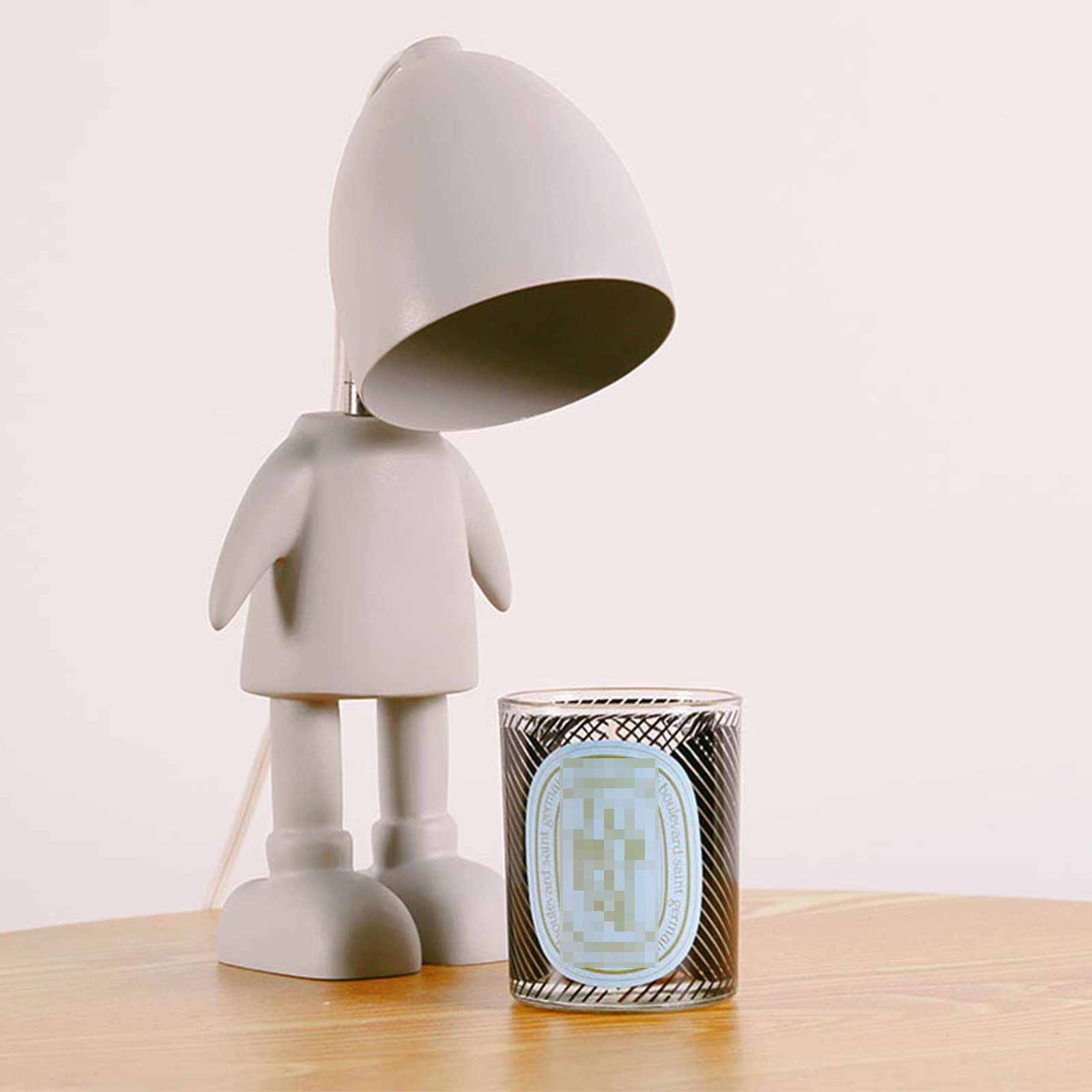 FHW Aromatherapy Candle Wax Melter Lamp - Robot Diffuser with Dimmable Night Light, Personalized Home Decor for Bedroom, Living Room & Office - Relaxing Scented Wax Warmer for Stress Relief & Mood Enhancement