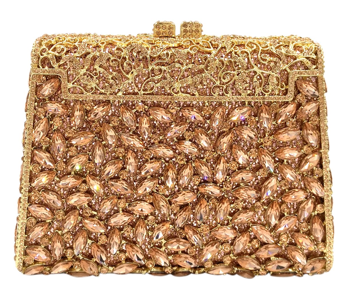 Sparkling Rhinestone Evening Clutch Purse for Women - Elegant Wedding Party Handbag with Chain Strap | Perfect for Prom, Gala & Special Occasions
