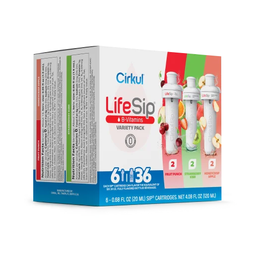 LifeSip® 6 Pack Variety Pack - Premium Reusable Water Bottles with Straw Lids for Gym, Hiking & Everyday Hydration | BPA-Free, Leak-Proof & Eco-Friendly