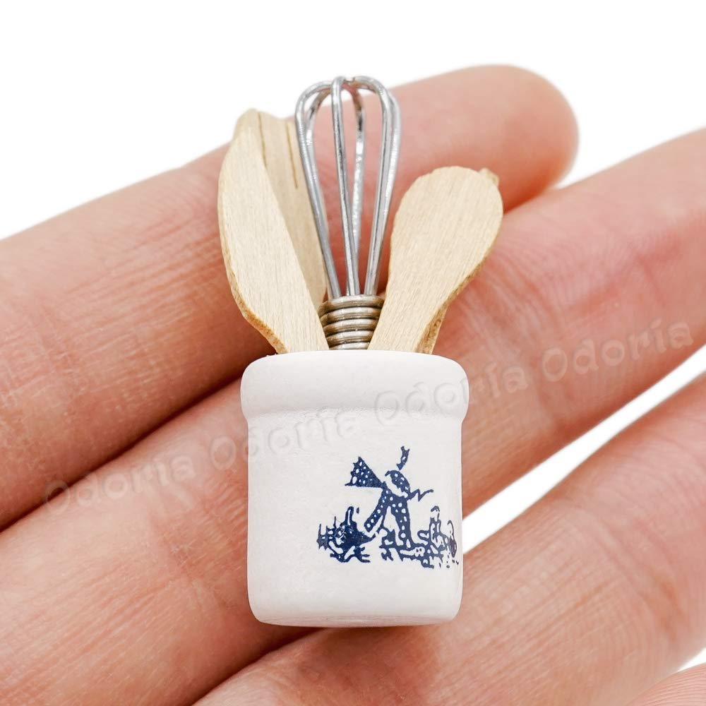 Odoria 1/12 Scale Miniature Kitchen Utensils Set - Tiny Dollhouse Accessories for DIY Crafts, Miniature Cooking Scenes & Model Displays