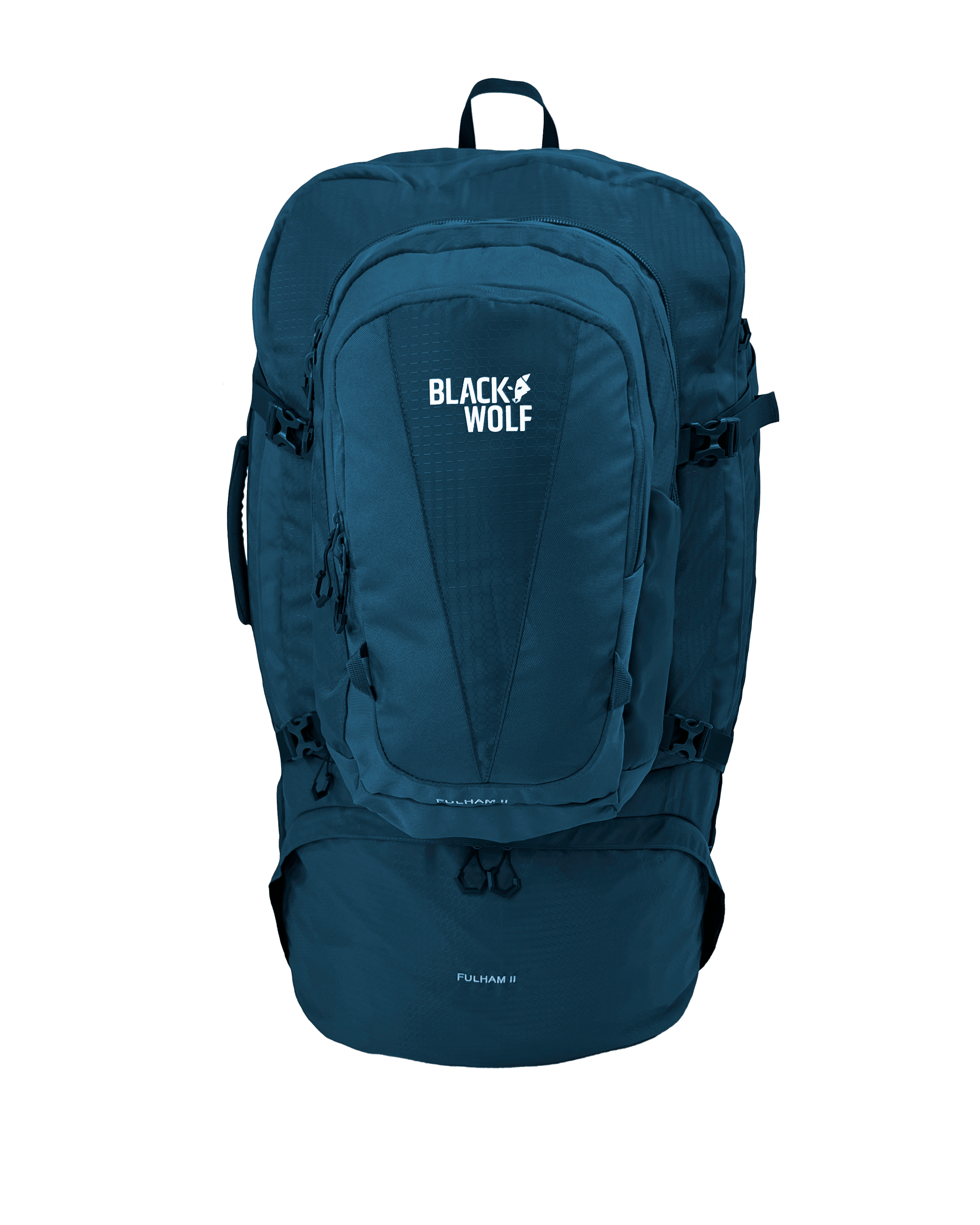 Black Wolf Fulham II 60L Backpack - Durable Hiking & Travel Backpack for Outdoor Adventures, Camping & Trekking | Gibraltar/Seaport Color