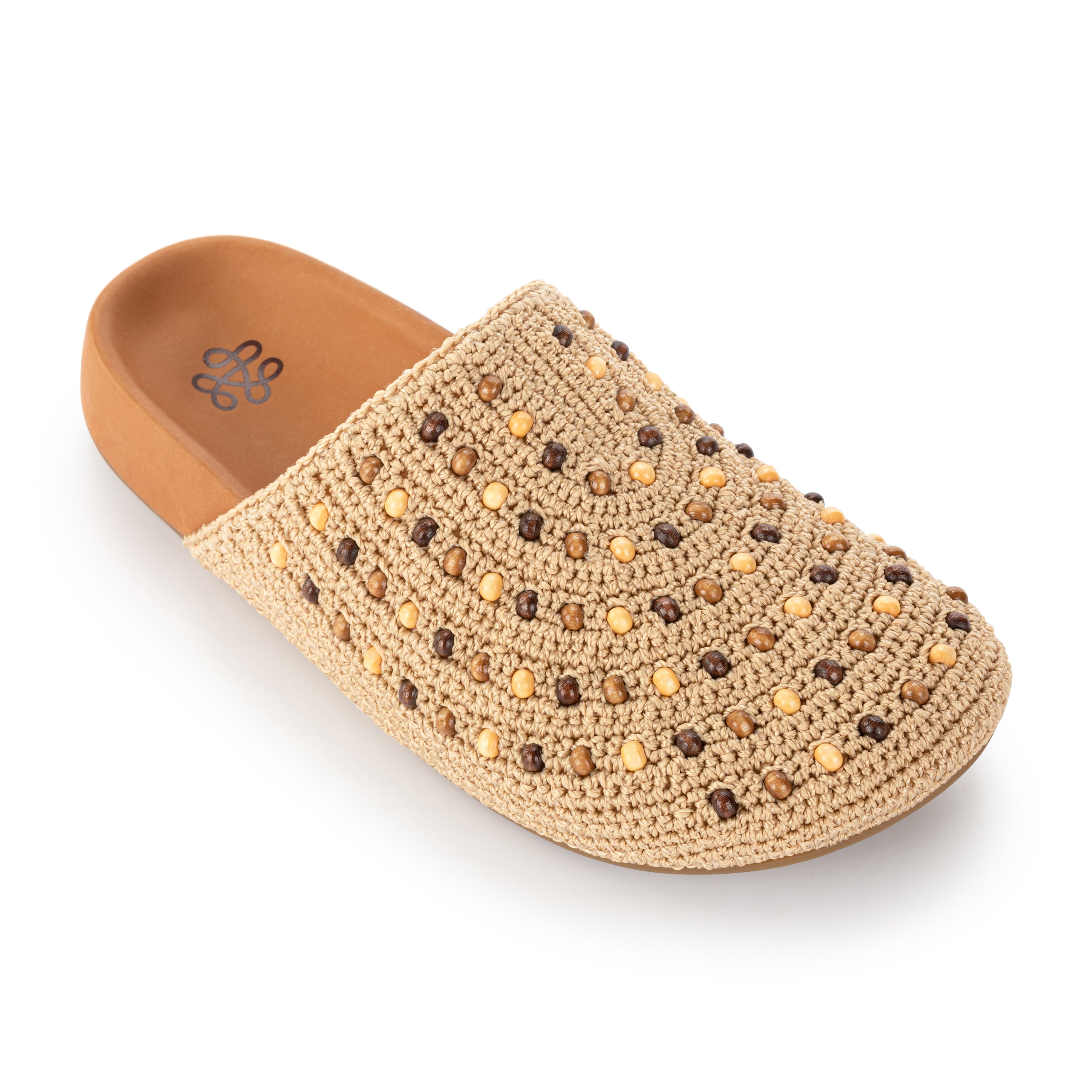 Hand Crochet - Bamboo Neutral Beads