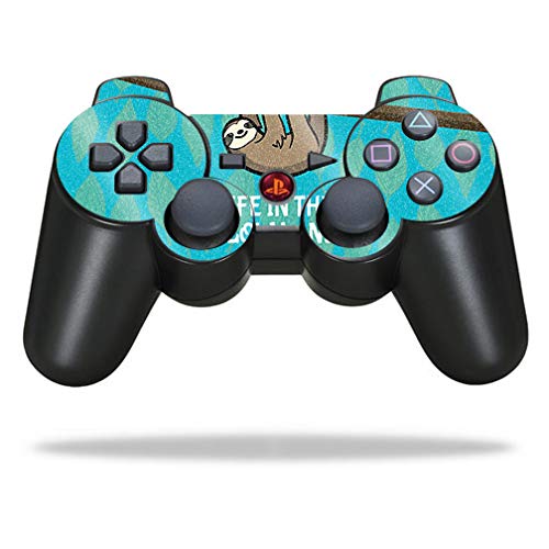 MightySkins Glossy Glitter Skin Cover for Sony PlayStation 3 PS3 Controller - Slow Sloth Design | Protective & Durable High-Gloss Glitter Finish | Easy to Apply, Remove & Change Styles | Made in USA | Perfect for Gaming, Collectors & Customization Enthusiasts