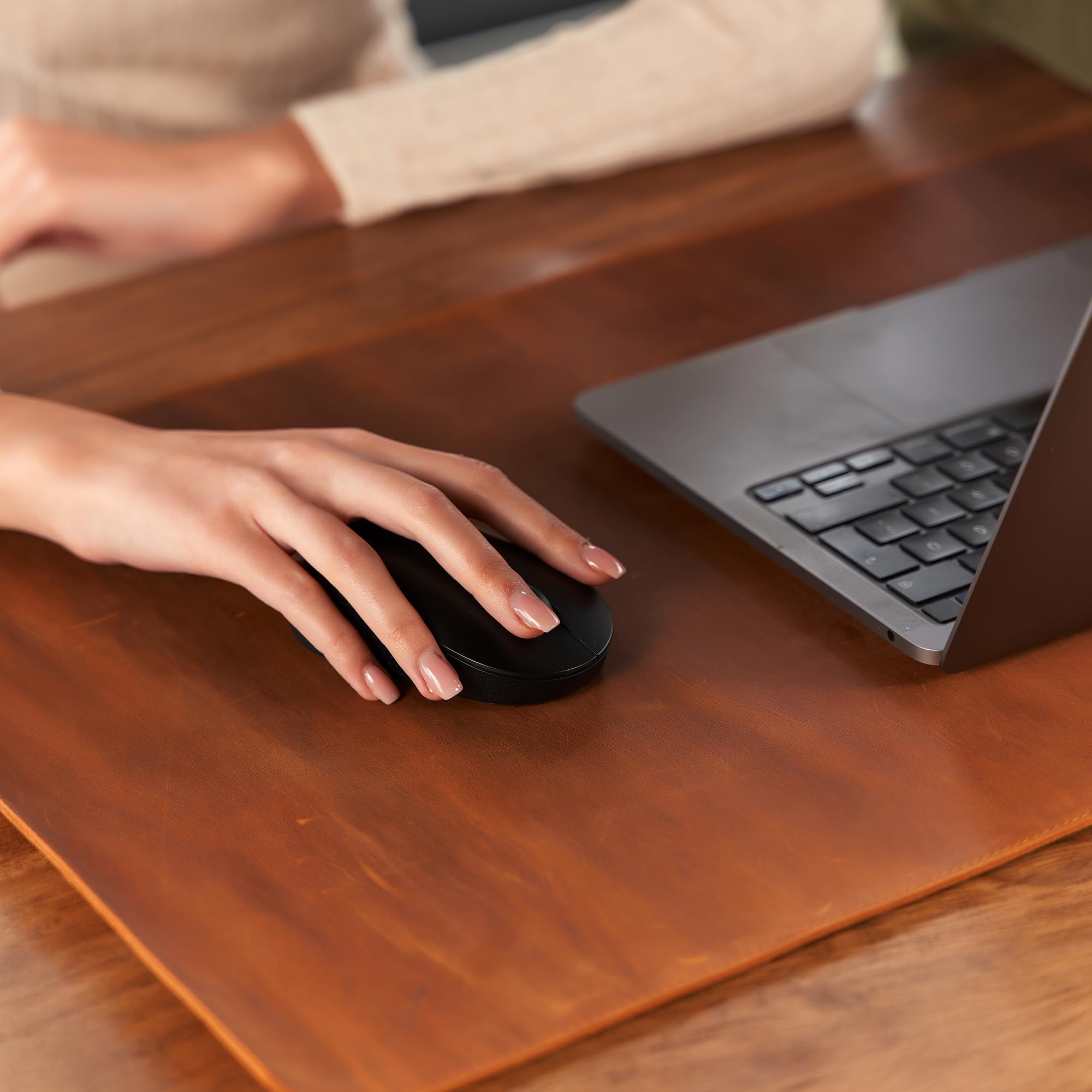 Premium Handmade Genuine Leather Desk Mat - Custom 26