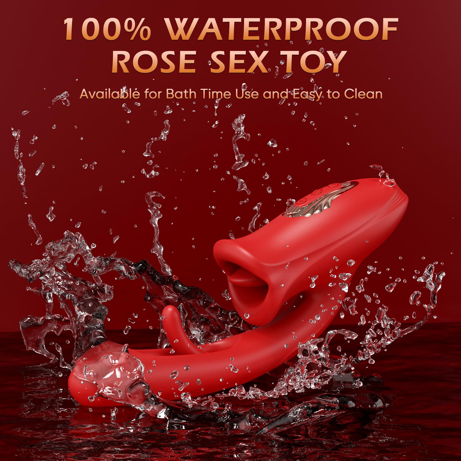 Premium Rose Vibrator for Women - APP & Remote Control G Spot & Clitoral Stimulator with 9 Licking/Sucking Modes - Perfect for Couples Play, Solo Pleasure & Sensual Massage
