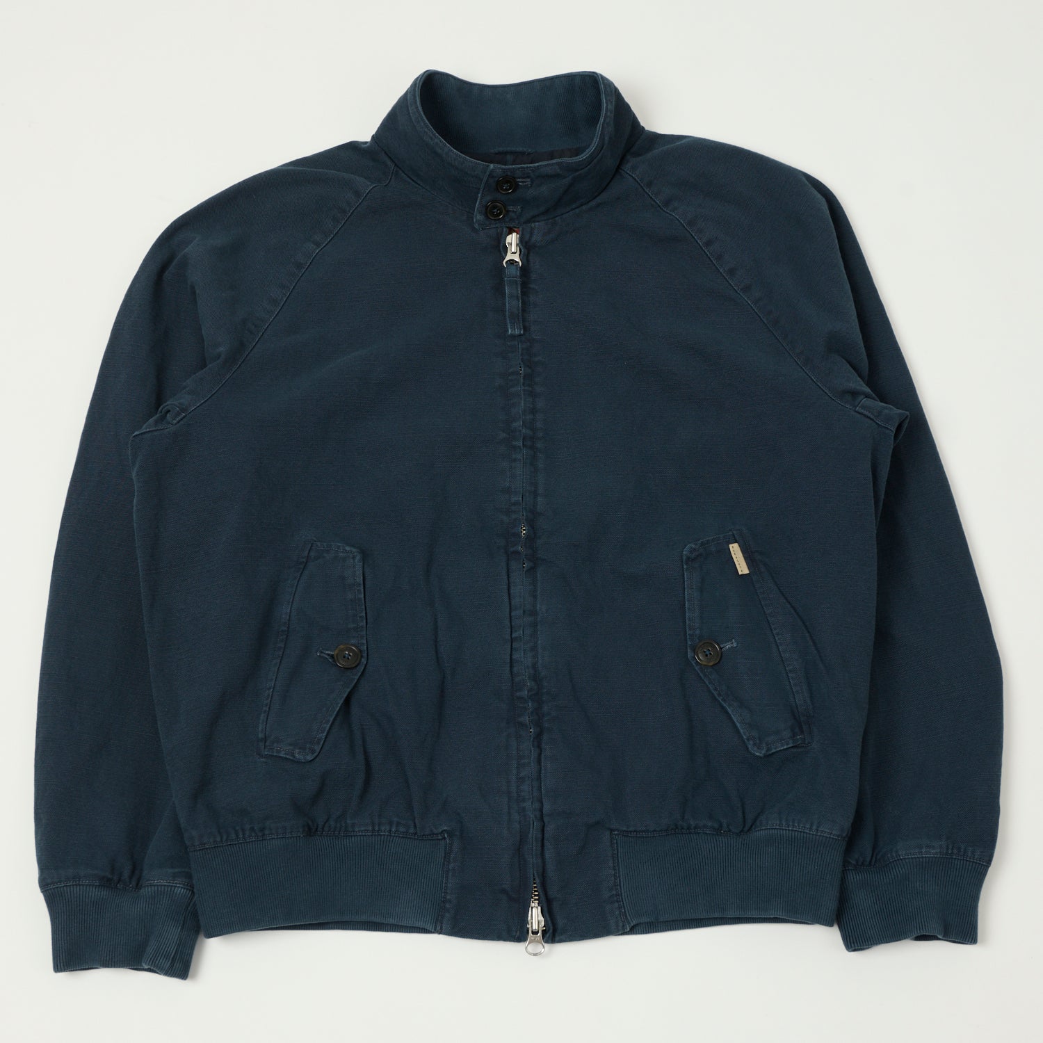 Baracuta G9 Canvas Harrington Jacket - Classic Men's Windbreaker Coat in Sea Storm Color | Perfect for Casual Outings, Travel & Outdoor Activities