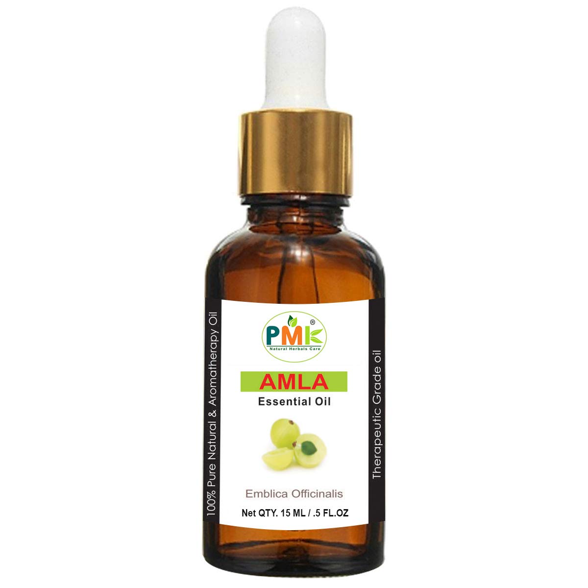 PMK Pure Natural Amla Essential Hair Oil - Promotes Shiny, Healthy, Strong & Beautiful Hair (15ml) | Ayurvedic Treatment for Hair Growth, Dandruff & Split Ends | Perfect for Daily Hair Care & Scalp Massage