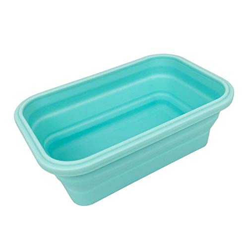 CCyanzi 4-Pack Collapsible Silicone Food Storage Containers with Airtight Lids - Microwave & Freezer Safe, Space-Saving Bowls for Camping, Picnics, Meal Prep & Kitchen Organization