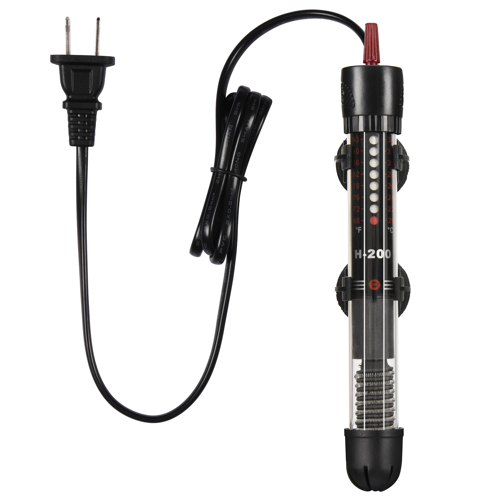Abhirsh 100W Aquarium Heater - Adjustable Submersible Fish Tank Water Heater with Thermostat for 10-25 Gallon Tanks | Perfect for Tropical Fish, Betta Tanks & Marine Aquariums