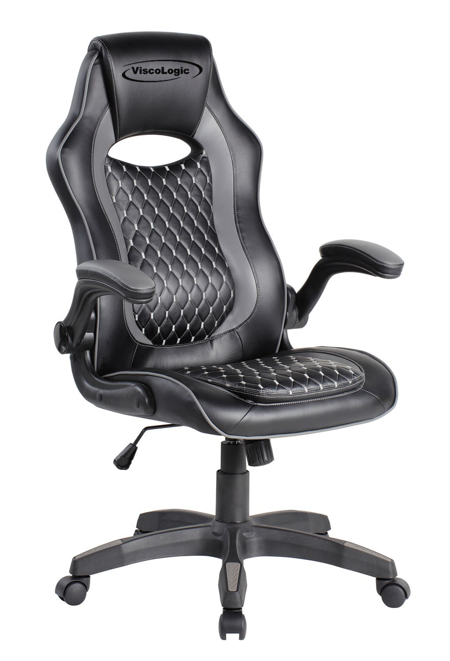 HAWK SERIES 9520 Ergonomic Gaming Chair - Black & Grey - High Back Racing Style for PC & Console Gamers - Perfect for Esports, Streaming & Office Work