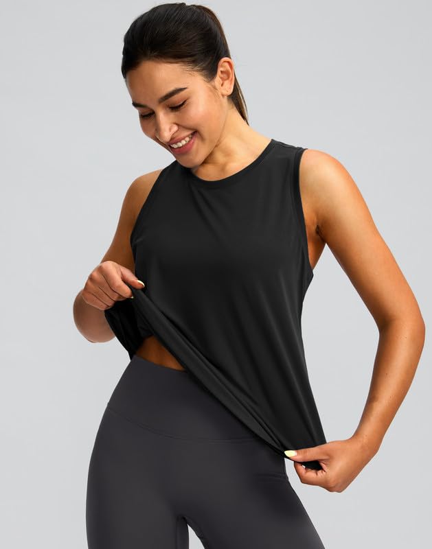 Best Women's Workout Tops - Racerback Athletic Tank Tops for Yoga, Running & Gym | Sleeveless Loose Fit Shirts for Women | Perfect for Yoga Classes, Gym Sessions & Outdoor Workouts
