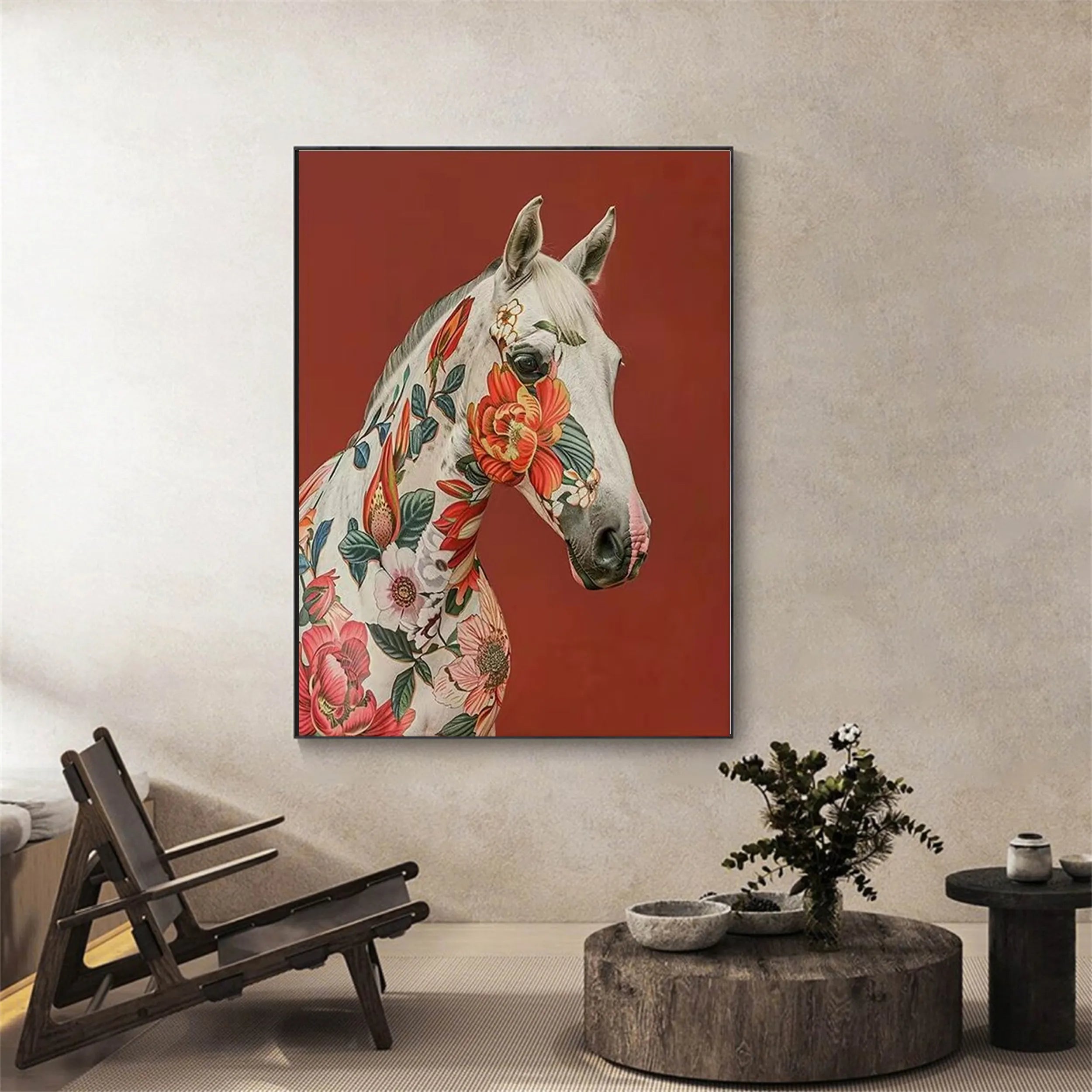 Animal Art Painting #AP018 - Handmade Canvas Wall Decor for Living Room, Bedroom & Office - Perfect Gift for Pet Lovers & Home Decor