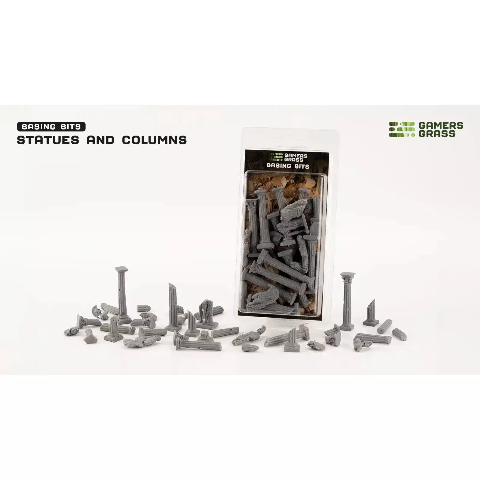 Basing Bits: Miniature Statues & Columns for Wargaming Terrain - Perfect for Tabletop RPGs, Dioramas, and Model Scenery