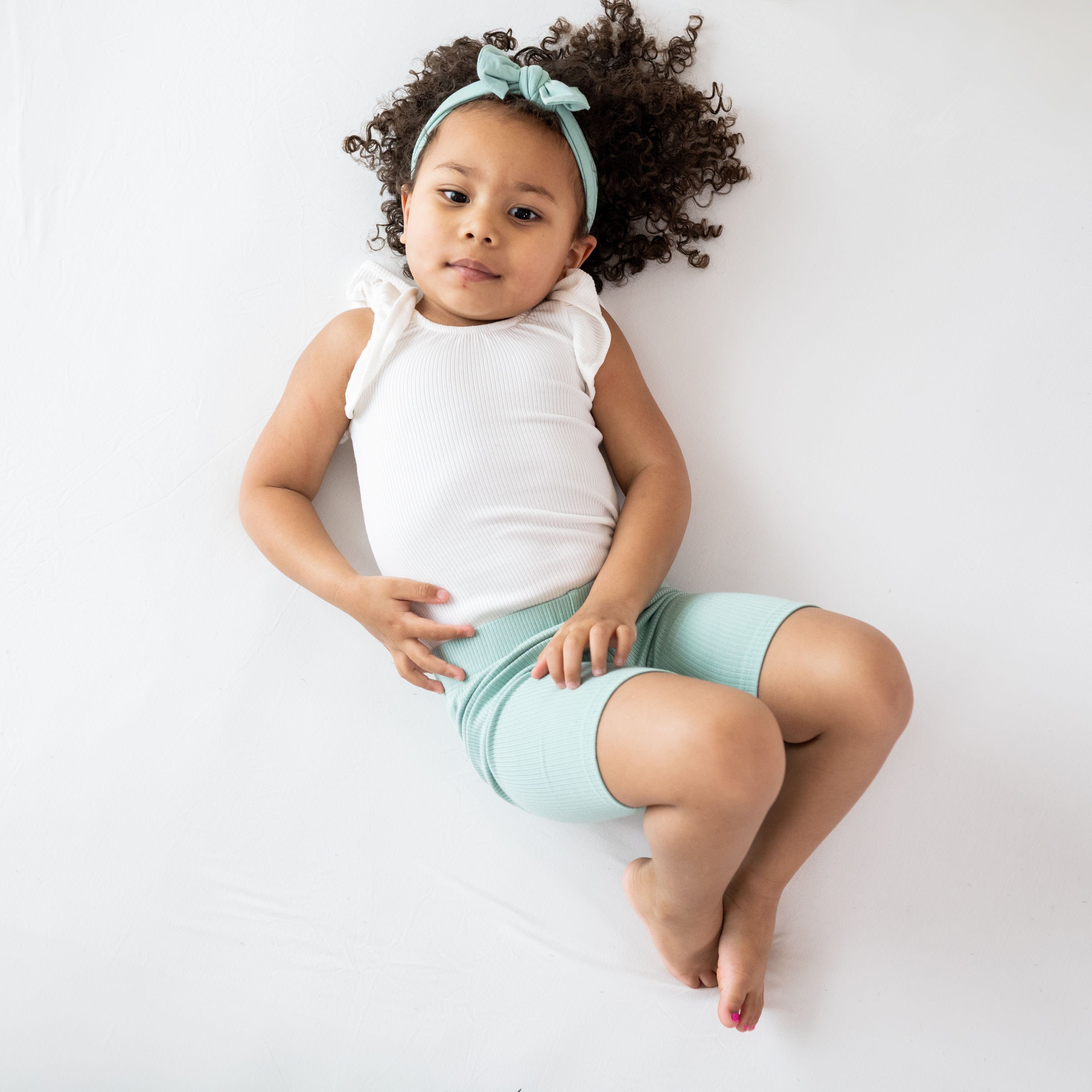 Cloud Ribbed Sleeveless Ruffle Leotard for Dance, Gymnastics & Performance - Stretchy Comfort Fit Workout Bodysuit