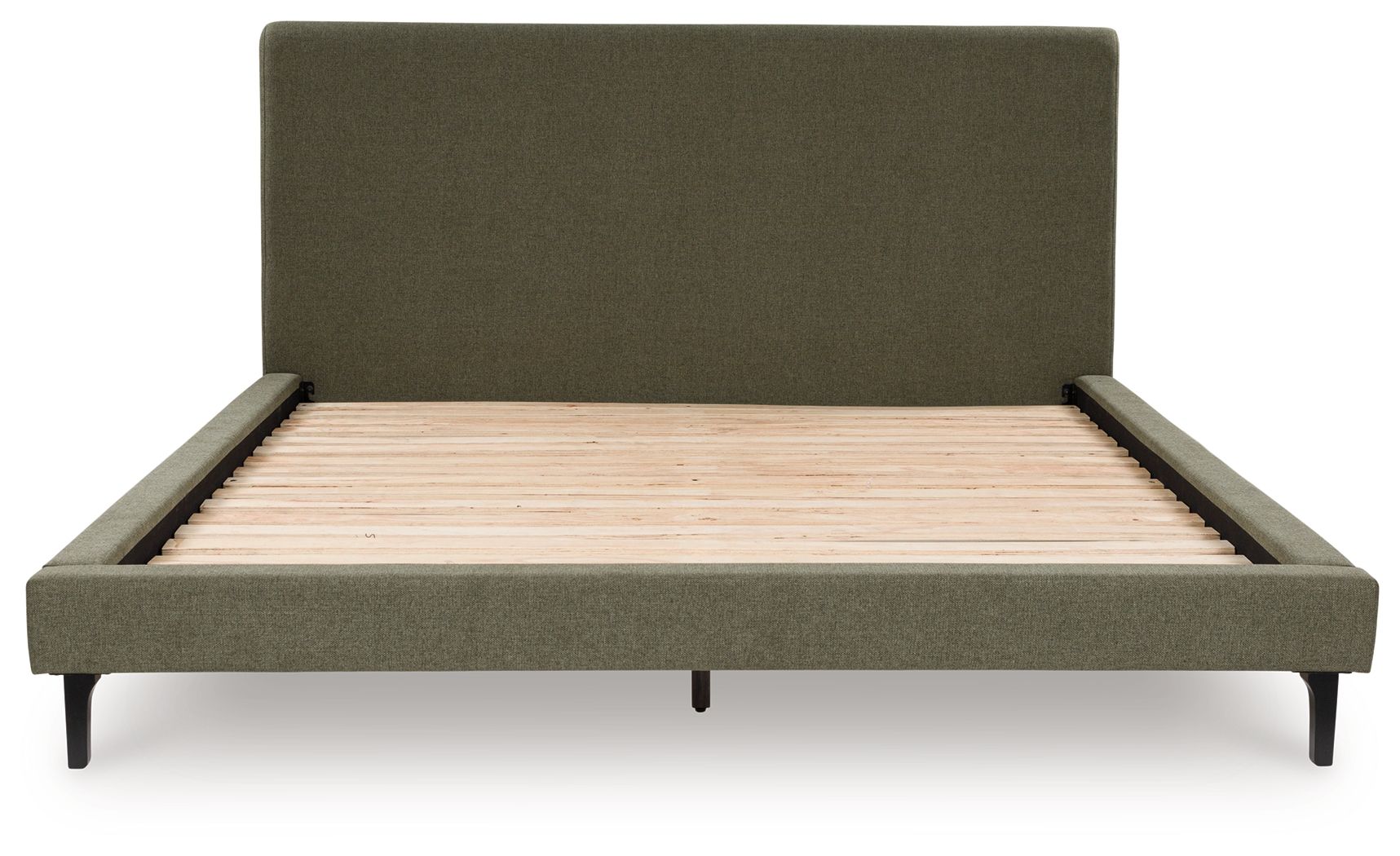 Chirason Sage Green California King Upholstered Bed with Roll Slats - Luxurious Modern Bedroom Furniture for Master Suite & Guest Room