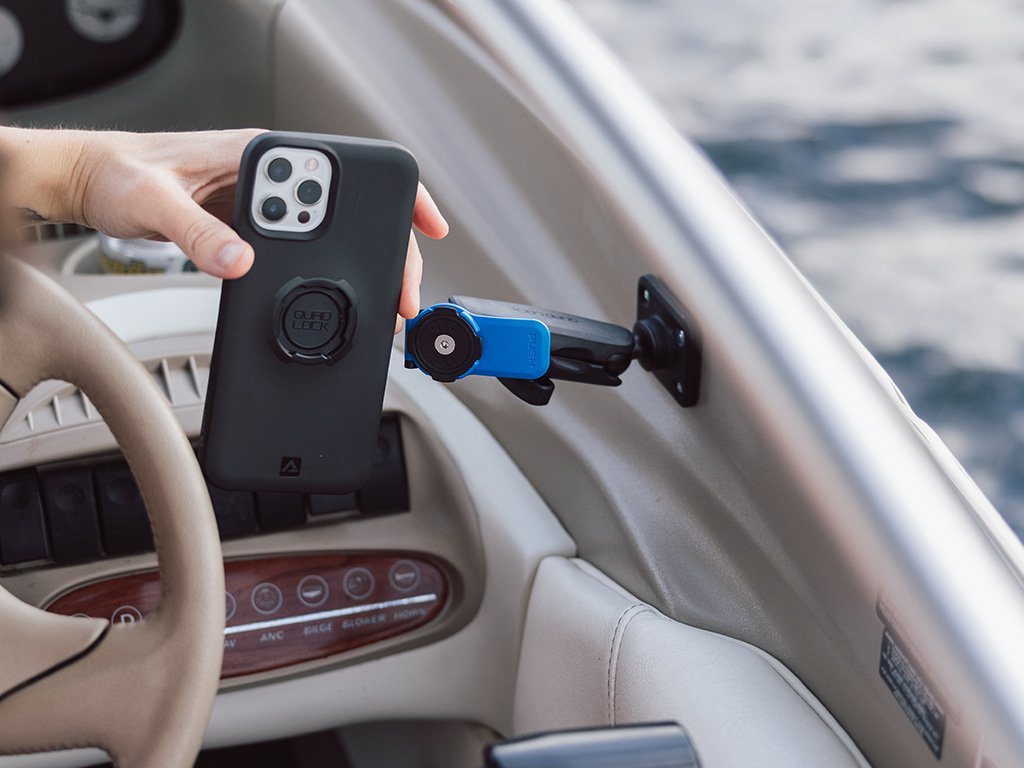 Quad Lock 360° Rotatable Bike Phone Mount - Secure Cycling Phone Holder for iPhone & Android - Perfect for Road Biking, Mountain Biking & Commuting