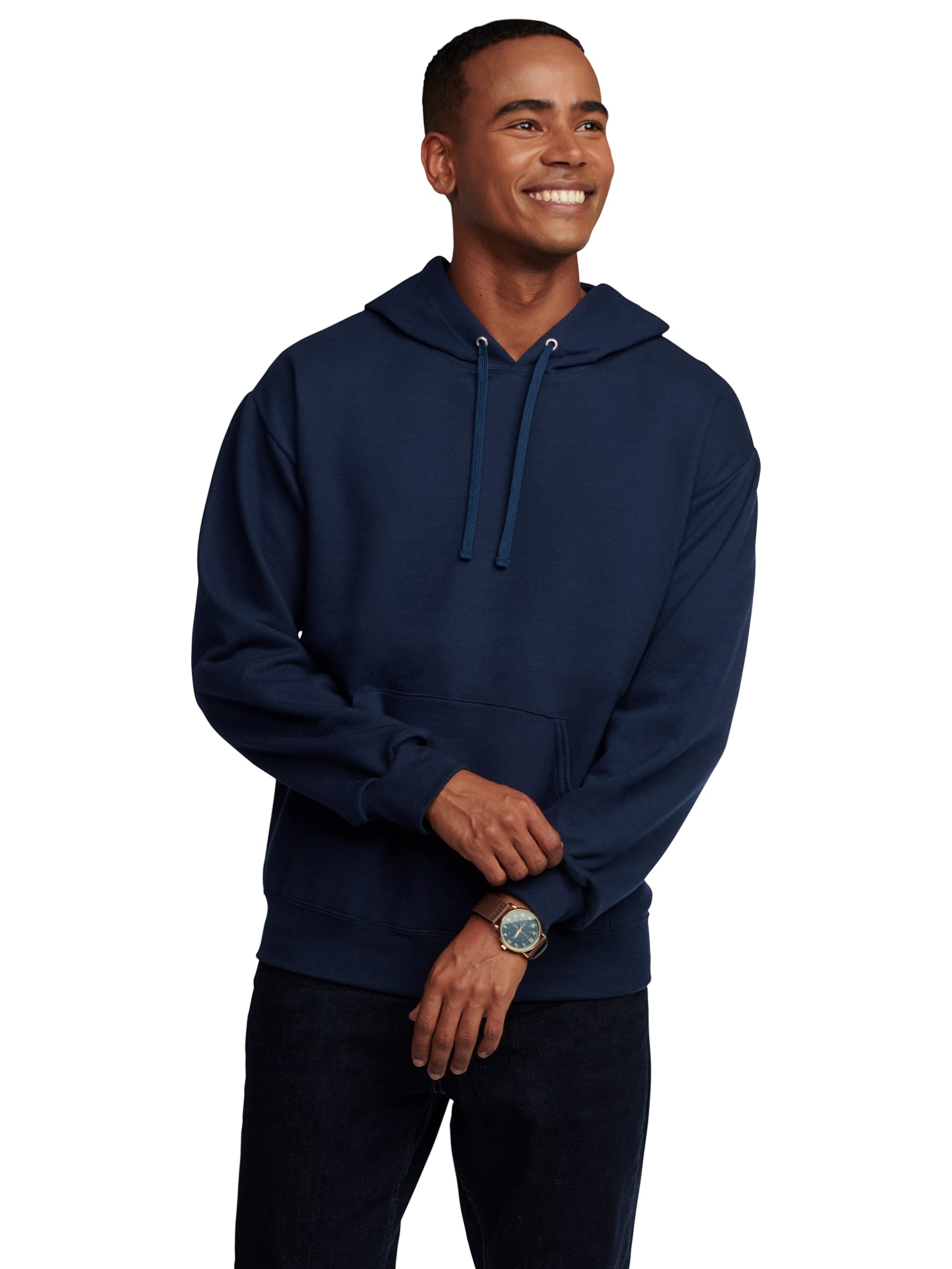 Fruit of the Loom Men's Eversoft Fleece Hoodie - Moisture Wicking, Breathable Pullover Hooded Sweatshirt for Gym, Running & Casual Wear